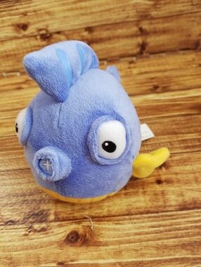 Disney Squeakers Doc McStuffins Plush Fish Toy Blue Stuffed Animal Junior 6 Inch